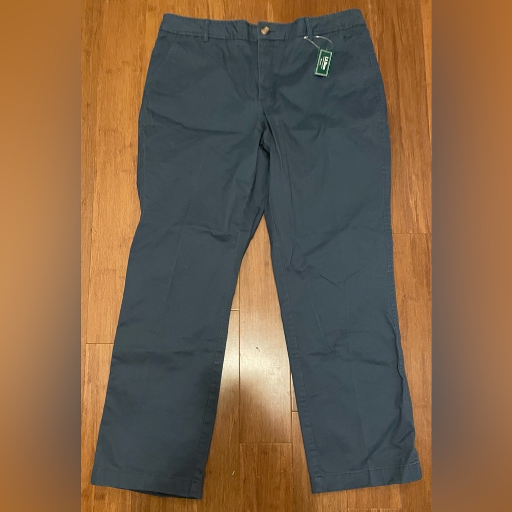 LL Bean Khaki Pants NWT Blue Favorite Fit 10P Petite